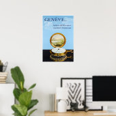 Geneve, Suisse, Affiche de voyage (Bureau à domicile)