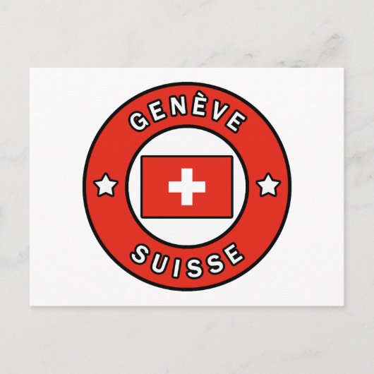Genève Suisse Briefkaart (Voorkant)