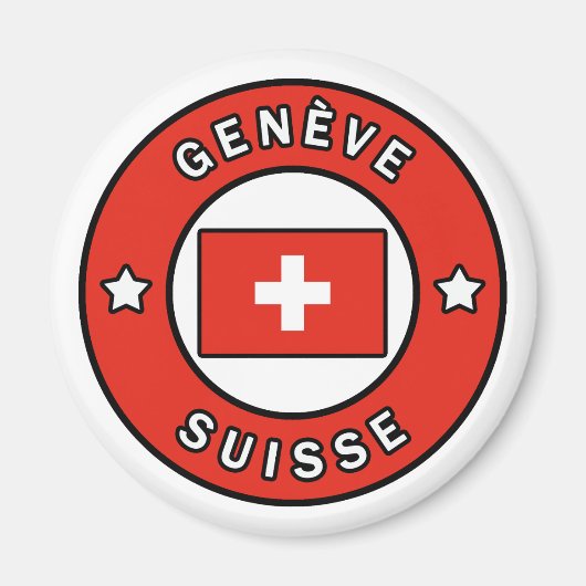 Genève Suisse Magneet (Voorkant)