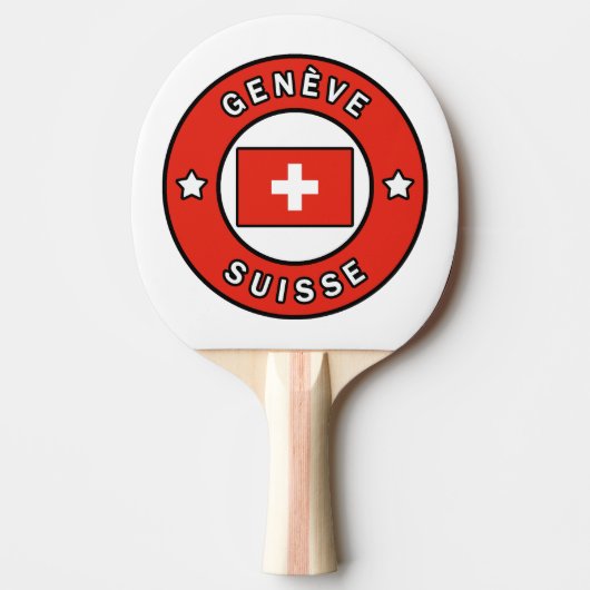 Genève Suisse Tafeltennisbatje (Voorkant)