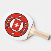 Genève Suisse Tafeltennisbatje (Zijkant)