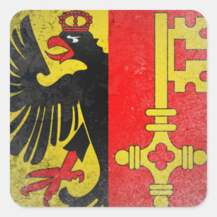 Genève Vierkante Sticker
