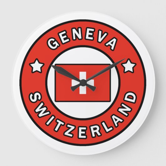 Genève Zwitserland Grote Klok (Voorkant)