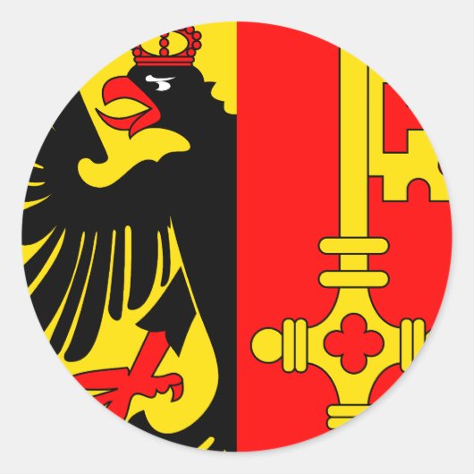 Genève, Zwitserland Ronde Sticker (Voorkant)