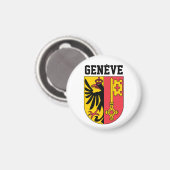 Genève, Zwitserland - wapen Magneet (Voorkant / Achterkant)