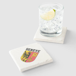 Genève, Zwitserland - wapen Stenen Onderzetter