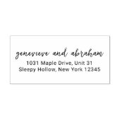 Genevieve moderne bruiloft 	rubberstempel (Afrduk)