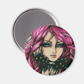"Genevieve" Steampunk Fairy Magnet Magneet (Voorkant / Achterkant)