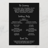 Genevieve Zwart Foto Moderne bruiloft Programma (Achterkant)