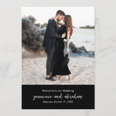 Genevieve Zwart Foto Moderne bruiloft Programma (Voorkant)