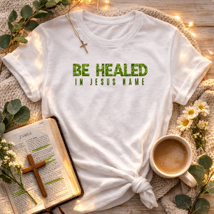 Genezen in Jezus' Naam Wildflower Groene Planten G T-shirt