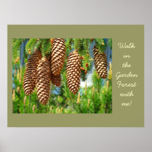 Genezende Aanraking Kunst cadeaus Wandel in Tuin B Poster