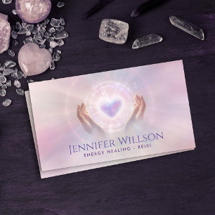 Genezende handen- Energie genezing - Reiki Visitekaartje