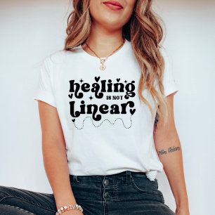 Genezing is geen lineair citaat over geestelijke g t-shirt