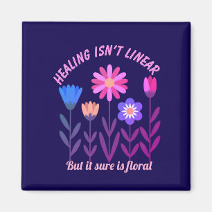 Genezing is geen lineaire bloemenmotiveringsmagnee magneet