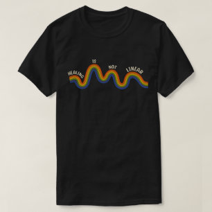 'Genezing Is Niet Lineair' Therapeut & Psycholoog T-shirt