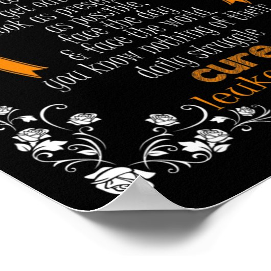 GENEZING LEUKEMIE ONDERSTEUNING VAN LEUKEMIEBEWUST POSTER (Hoek)