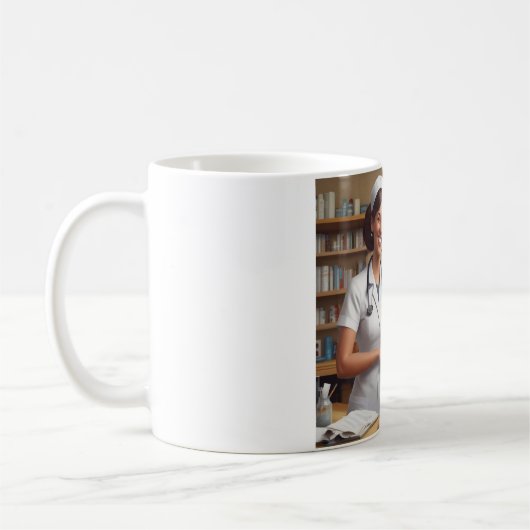 Genezing met een glimlach Mok: Verspreid vreugde m Koffiemok (Links)