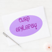 GENEZING VAN EPILEPSIE OVALE STICKER (Envelop)