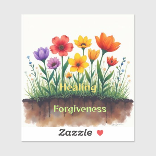 Genezing vereist vergeving sticker (Vel)