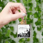 Genezingswonder, Zwart en Wit Sleutelhanger (Hand)