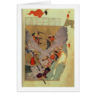 Genghis Khan (c.1162-1227) combattant les Chinois