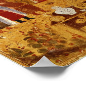 Genghis Khan in zijn tent door Rashid al-Din Poster (Hoek)