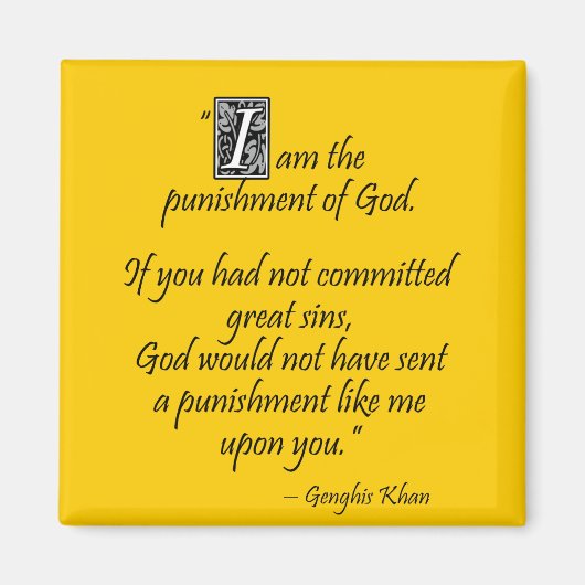 Genghis Khan... Magneet (Voorkant)