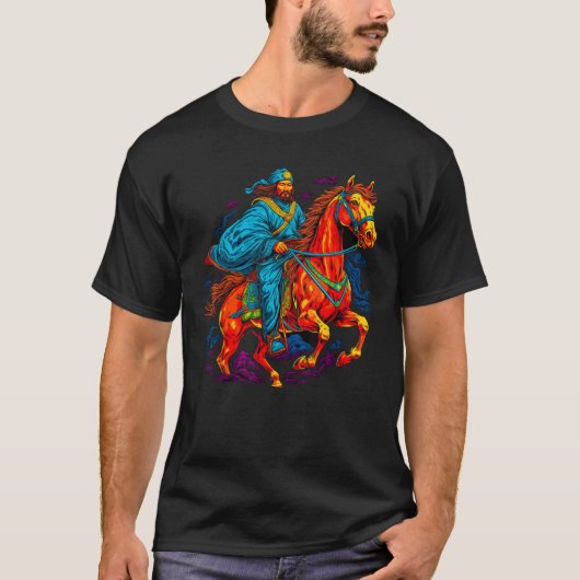 Genghis Khan Mongoolse Rijk T Shirt (Voorkant)