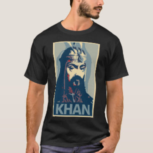 Genghis Khan Poster Political Parody T-shirt