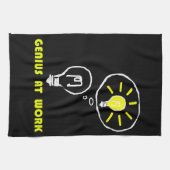 Geniaal op het werk theedoek (Horizontaal)