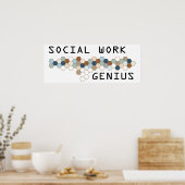 Geniaal sociaal werk poster (Keuken)