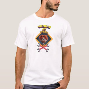 Geniaal werk Grappig Geek Reparatie Computer Anima T-shirt