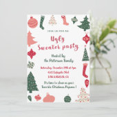 Génial invitation de la fête de pull (Debout devant)