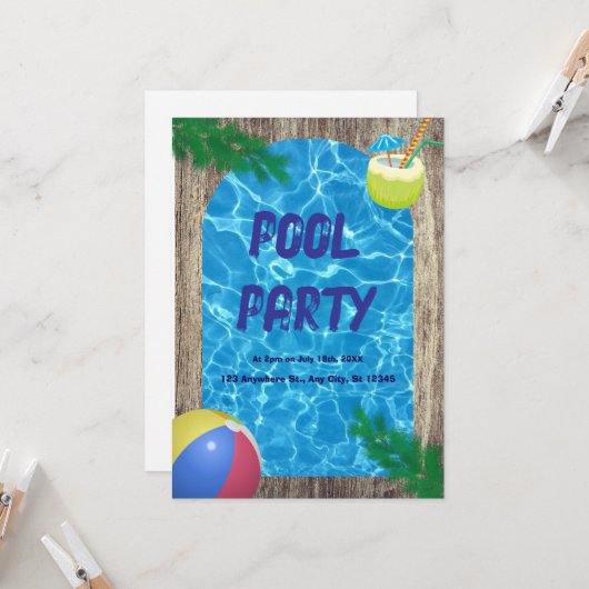 GÉNIAL ! 💦 Plongez dans l'été – Invitation à la f (Devant/Arrière en situation)