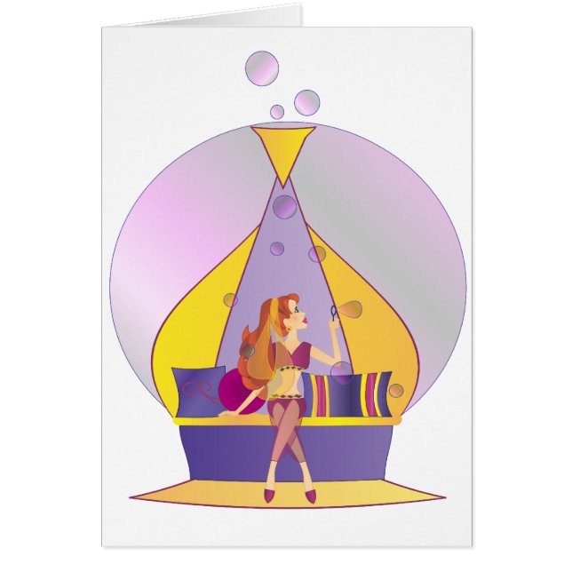 Genie Baling Bubbles Kaart (Voorkant)