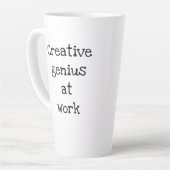 Génie créatif au travail Latte Mug (Angle gauche)