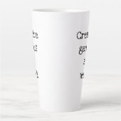 Génie créatif au travail Latte Mug (Devant)