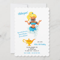 Génie de la Lampe Magique Invitation