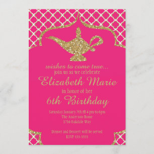 Genie Lamp Uitnodiging