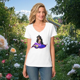 Genie Magisch Tapijt Lamp Blauwe Lucht T-shirt