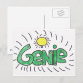 Genie Produckt Briefkaart (Voorkant / Achterkant)