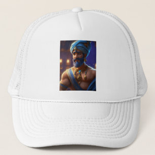 Genie Unleashed – Magical Lamp T-Shirt Design Trucker Pet