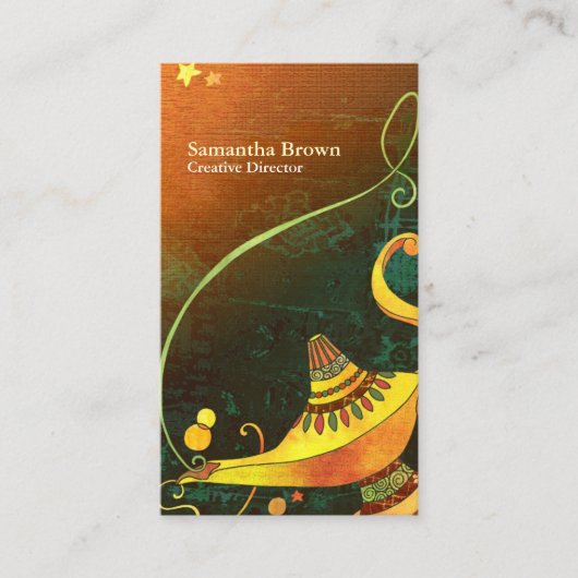 Genie's Lamp Event Planner Visitekaartje (Voorkant)