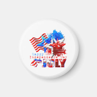 Geniet Cool USA 4 juli T-shirts Fijne Onafhankelij Magneet