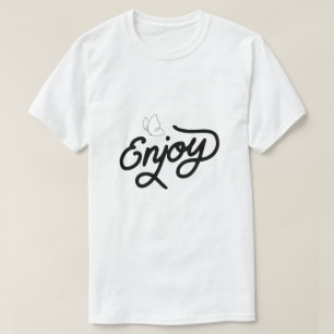 Geniet – Eenvoudige Positieve Typografie T-shirt