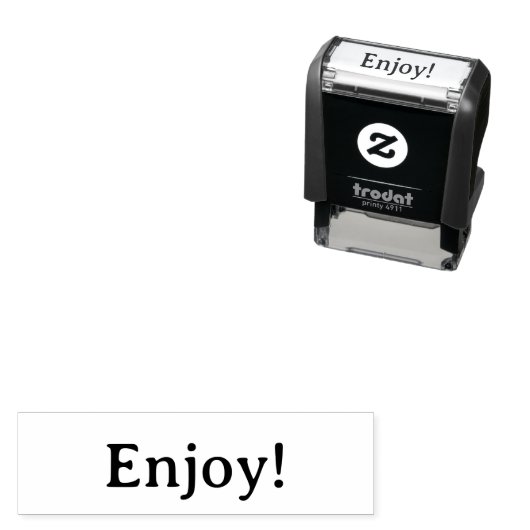 Geniet ervan! Sjabloon voor productverpakking voor Zelfinktende Stempel (In situ)