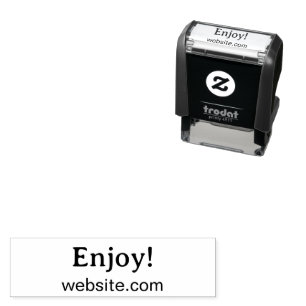 Geniet ervan! Sjabloon voor website zakelijke prod Zelfinktende Stempel