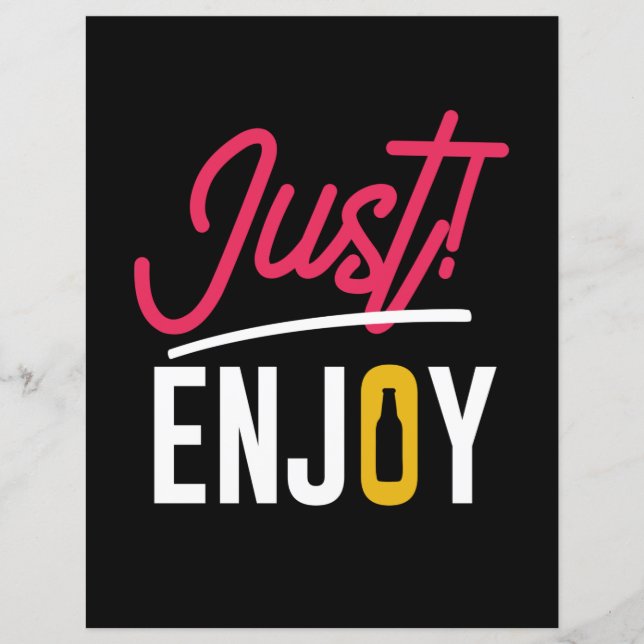 Geniet gewoon van bier (Voorkant)