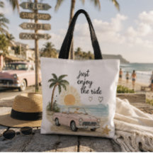 Geniet gewoon van de rit strandtas